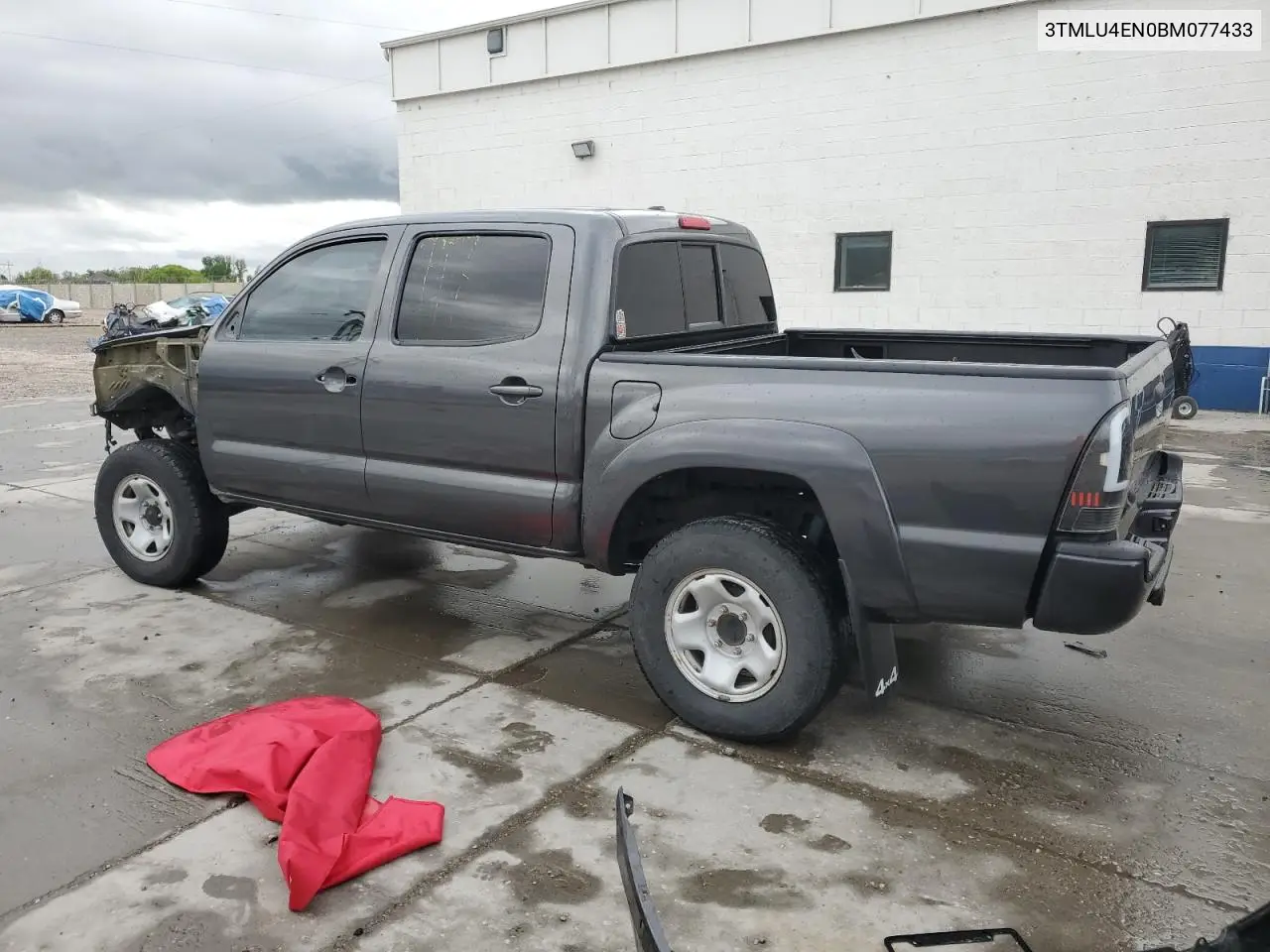 2011 Toyota Tacoma Double Cab VIN: 3TMLU4EN0BM077433 Lot: 56747125