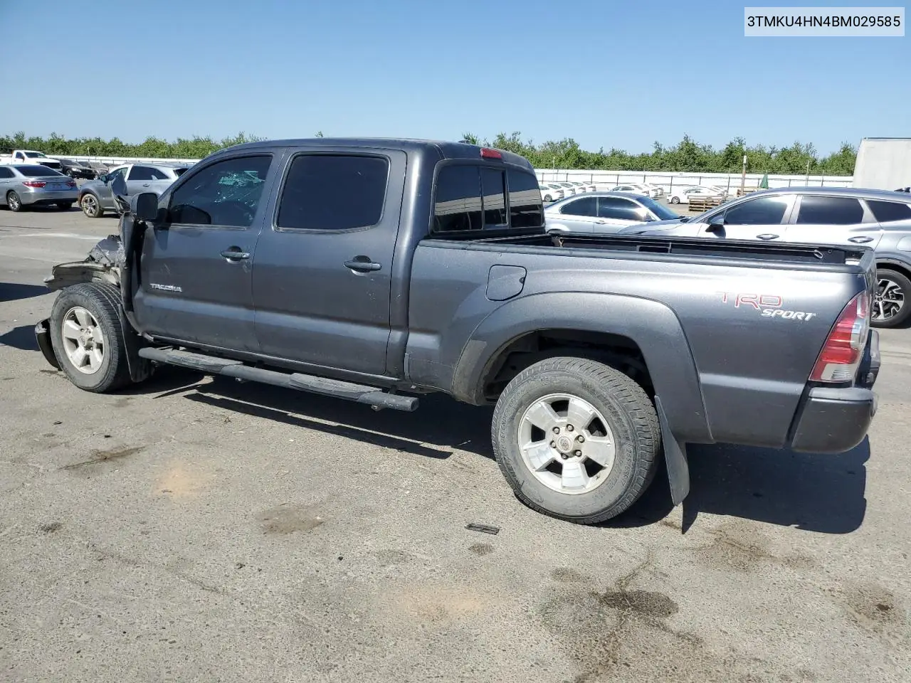 2011 Toyota Tacoma Double Cab Prerunner Long Bed VIN: 3TMKU4HN4BM029585 Lot: 62611555