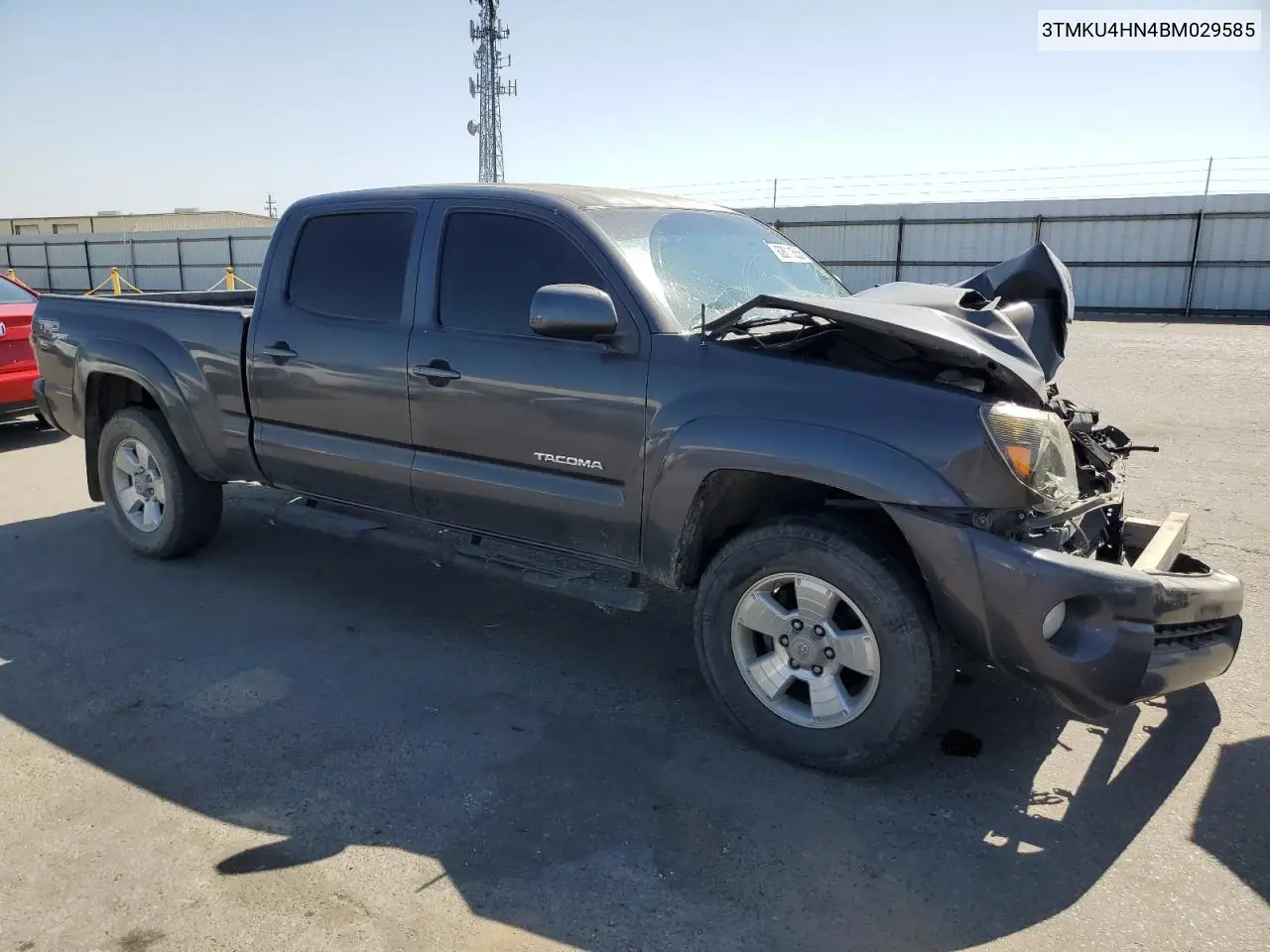 2011 Toyota Tacoma Double Cab Prerunner Long Bed VIN: 3TMKU4HN4BM029585 Lot: 62611555