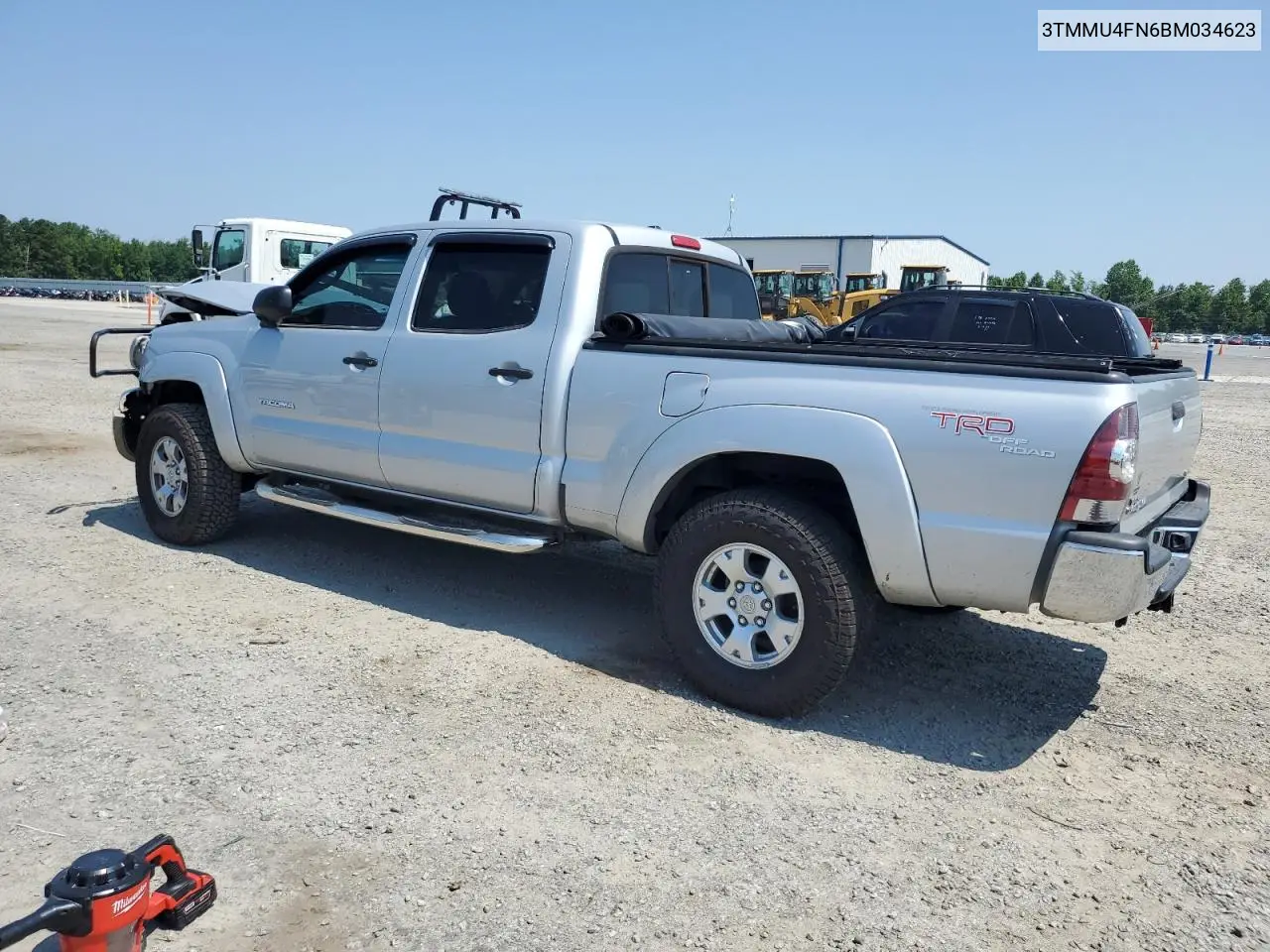 2011 Toyota Tacoma Double Cab Long Bed VIN: 3TMMU4FN6BM034623 Lot: 62842995