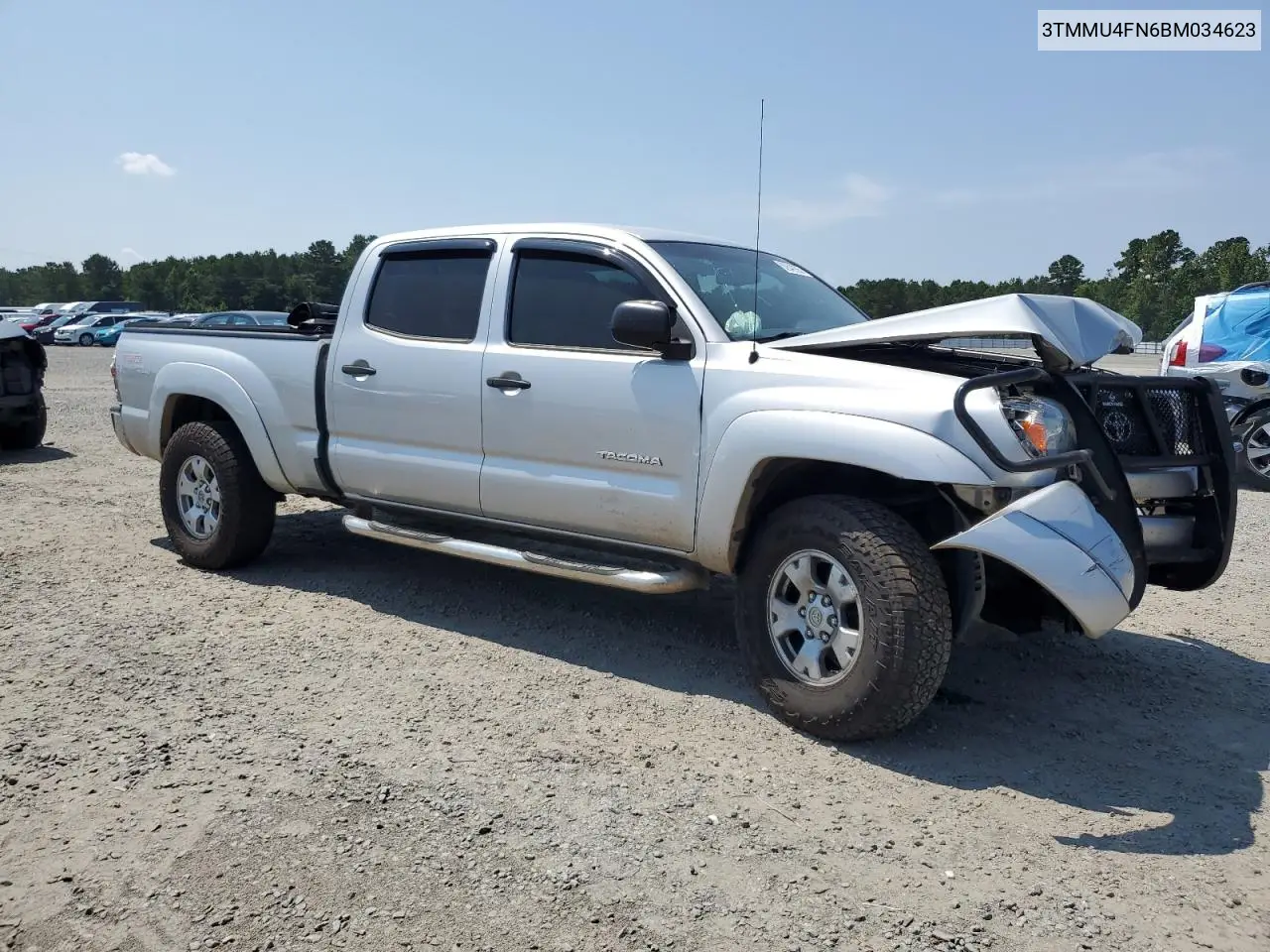 2011 Toyota Tacoma Double Cab Long Bed VIN: 3TMMU4FN6BM034623 Lot: 62842995