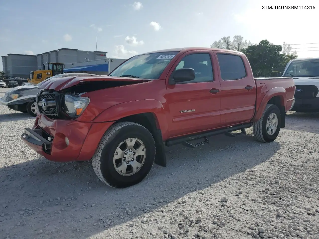 2011 Toyota Tacoma Double Cab Prerunner VIN: 3TMJU4GNXBM114315 Lot: 62873565