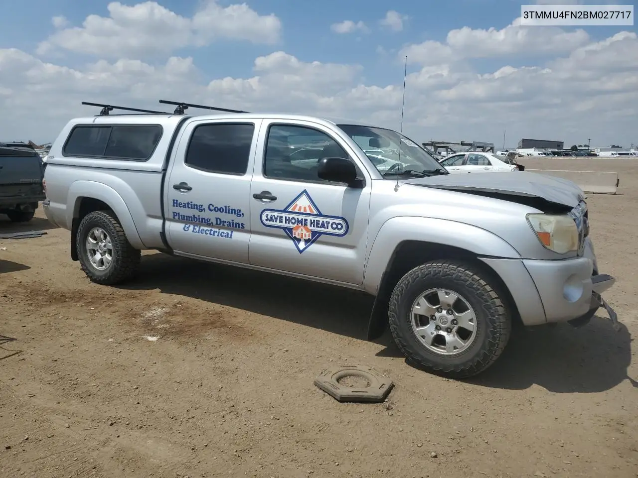 2011 Toyota Tacoma Double Cab Long Bed VIN: 3TMMU4FN2BM027717 Lot: 63214065