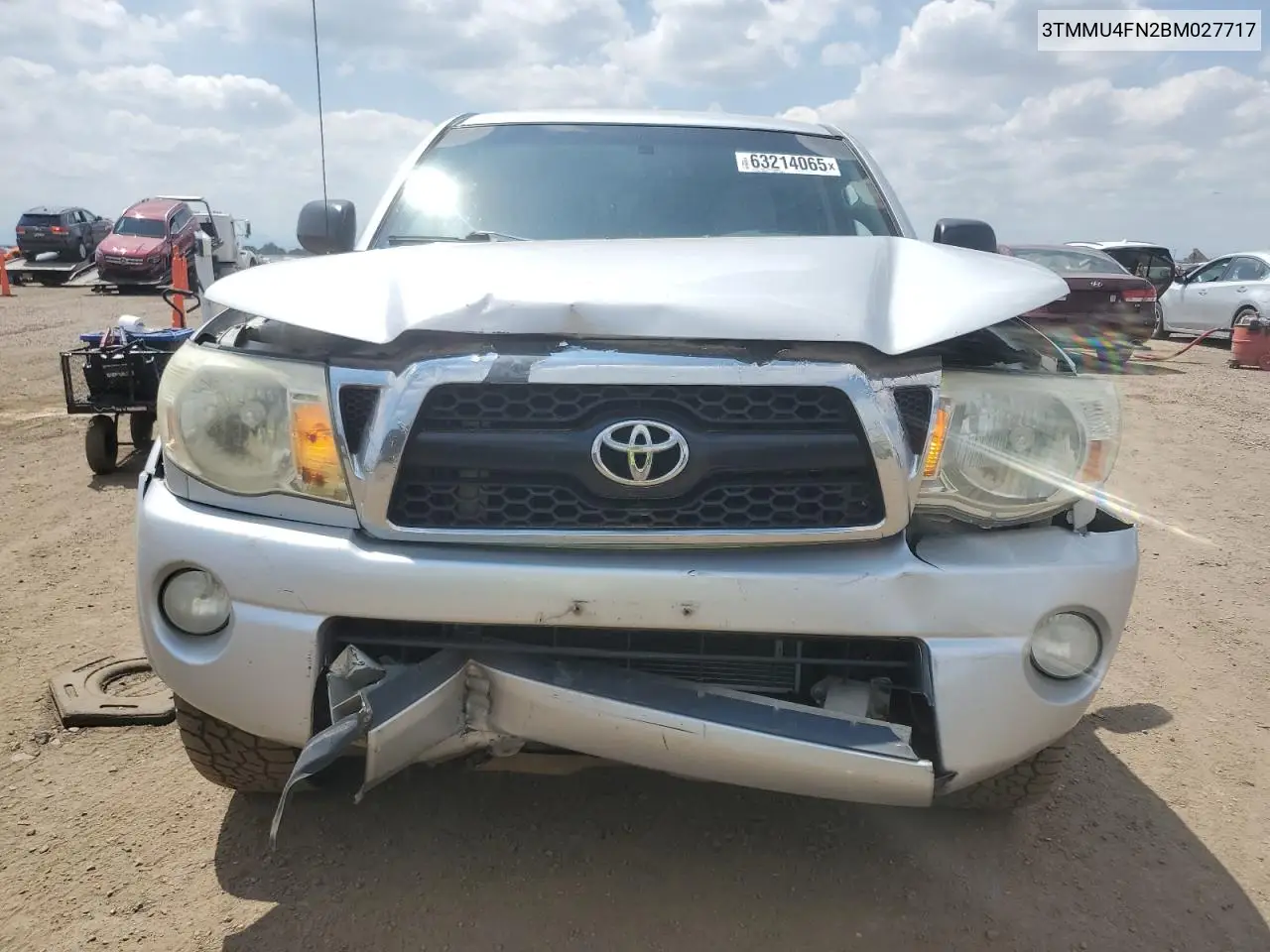 2011 Toyota Tacoma Double Cab Long Bed VIN: 3TMMU4FN2BM027717 Lot: 63214065