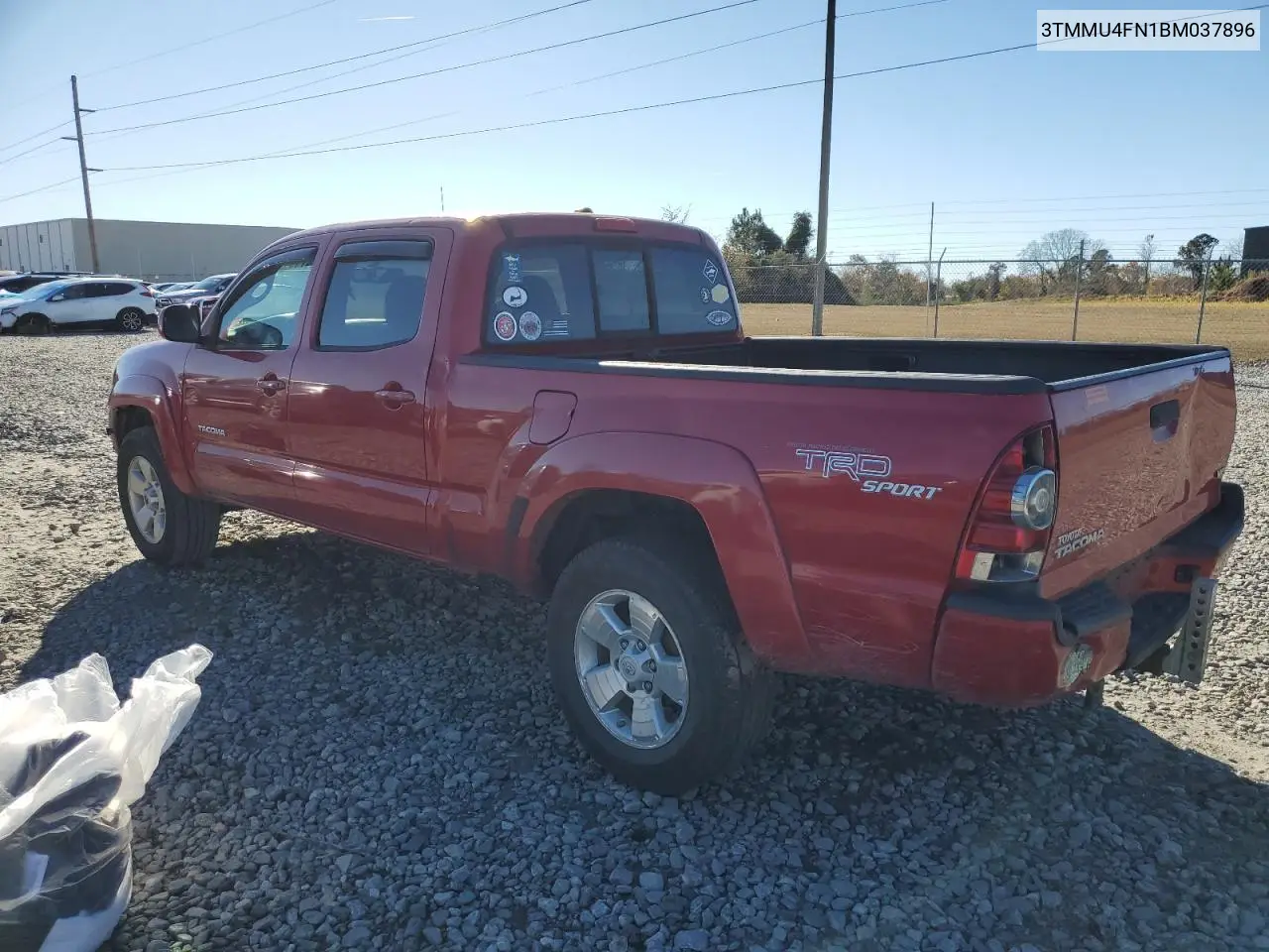 2011 Toyota Tacoma Double Cab Long Bed VIN: 3TMMU4FN1BM037896 Lot: 84719434