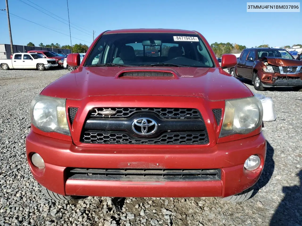 2011 Toyota Tacoma Double Cab Long Bed VIN: 3TMMU4FN1BM037896 Lot: 84719434