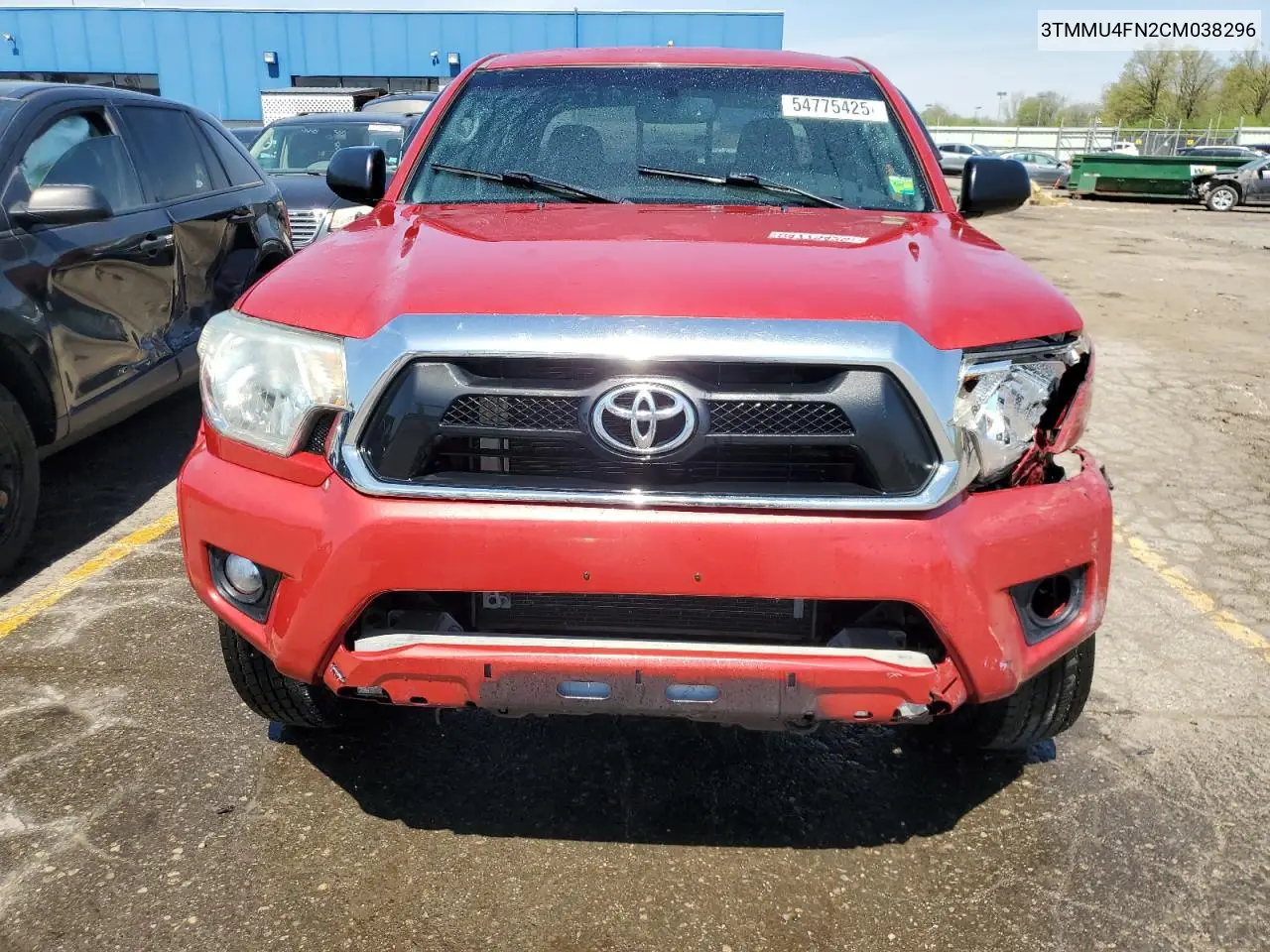 2012 Toyota Tacoma Double Cab Long Bed VIN: 3TMMU4FN2CM038296 Lot: 54775425