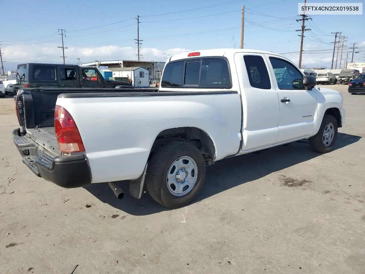 2012 Toyota Tacoma Access Cab VIN: 5TFTX4CN2CX019538 Lot: 57166765