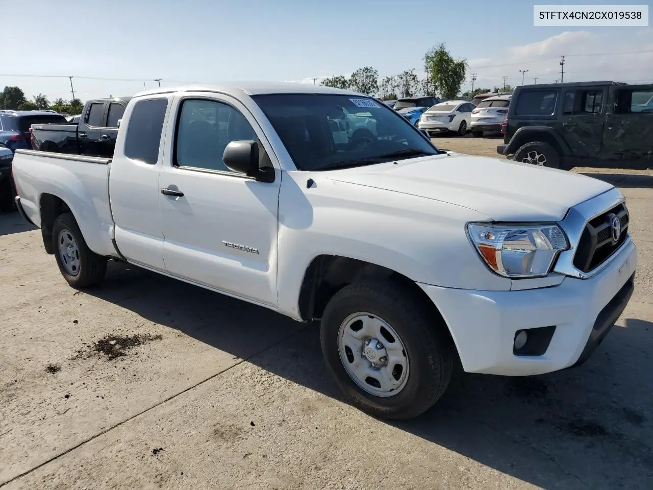 2012 Toyota Tacoma Access Cab VIN: 5TFTX4CN2CX019538 Lot: 57166765