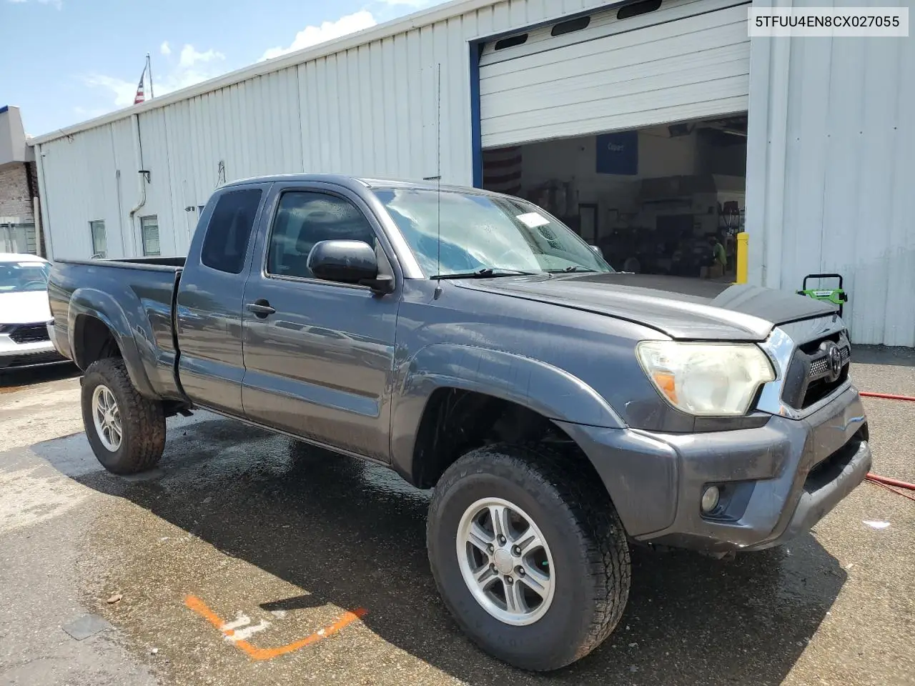 2012 Toyota Tacoma VIN: 5TFUU4EN8CX027055 Lot: 62673155