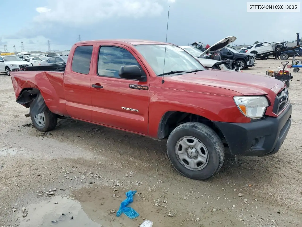 2012 Toyota Tacoma Access Cab VIN: 5TFTX4CN1CX013035 Lot: 62837305