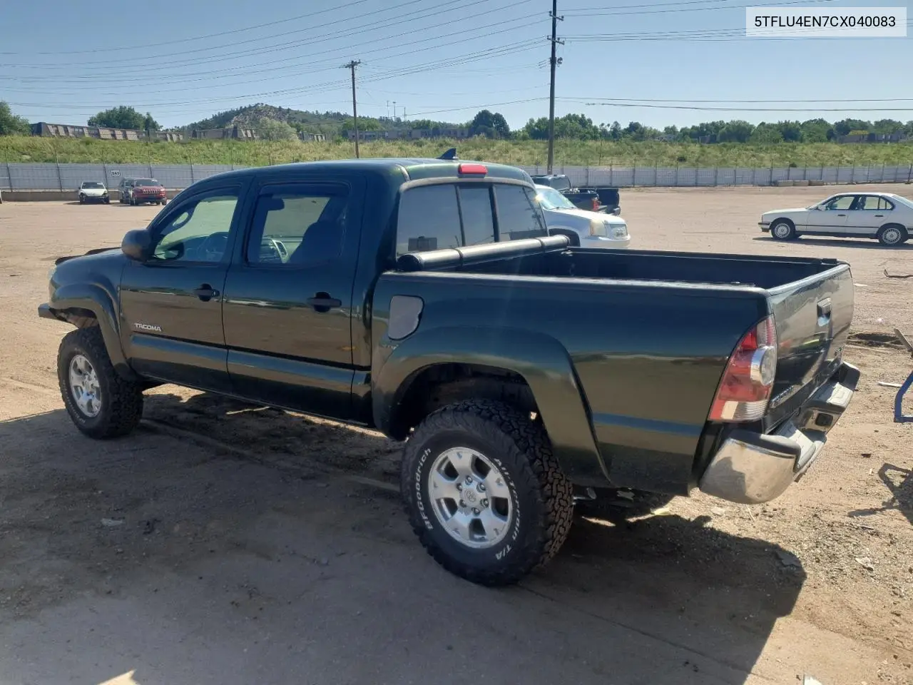 2012 Toyota Tacoma Double Cab VIN: 5TFLU4EN7CX040083 Lot: 62944205