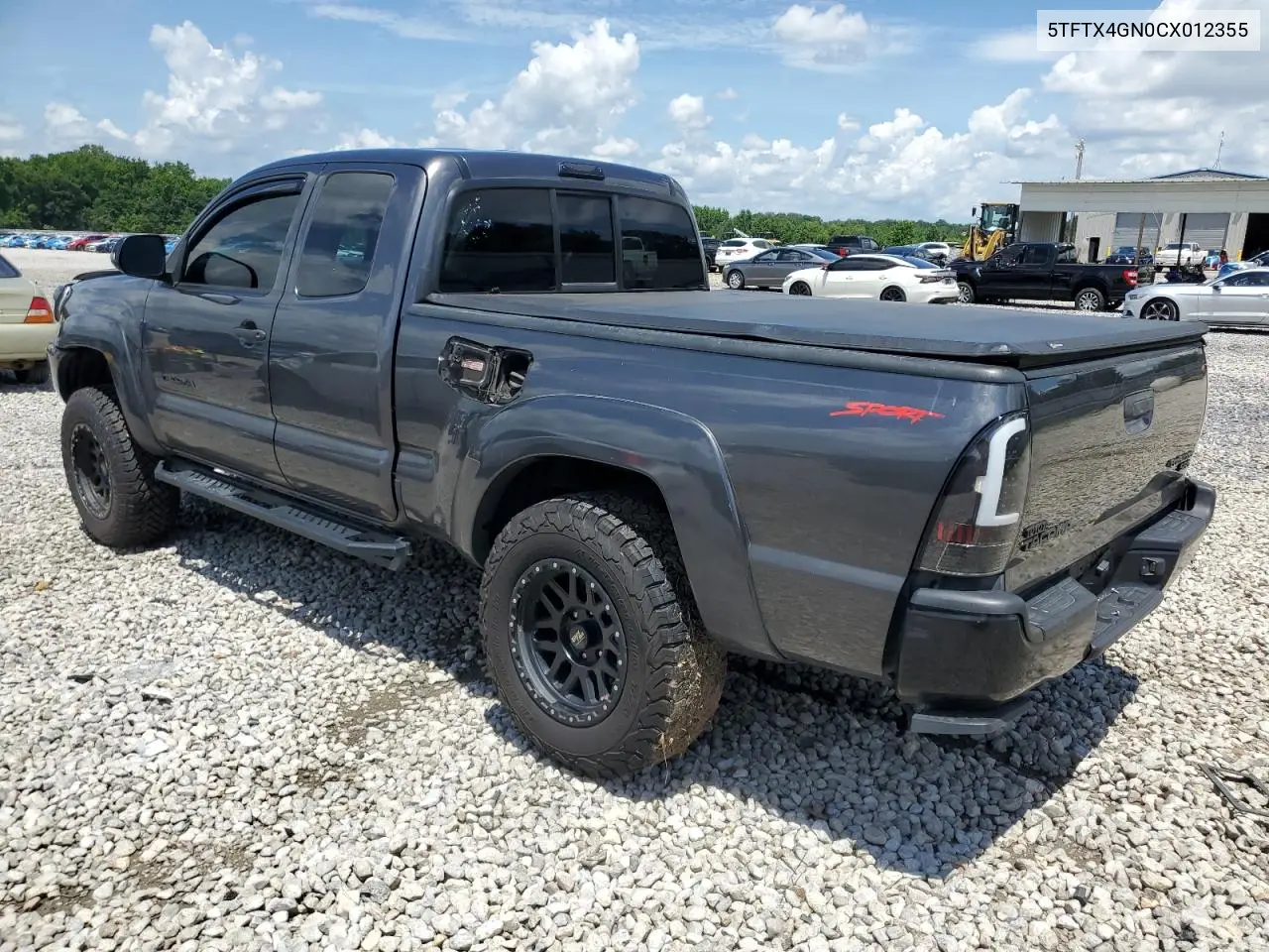 2012 Toyota Tacoma Prerunner Access Cab VIN: 5TFTX4GN0CX012355 Lot: 63069785