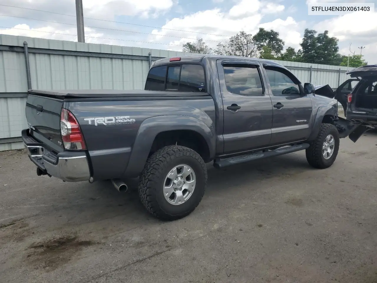 2013 Toyota Tacoma Double Cab VIN: 5TFLU4EN3DX061403 Lot: 62458875