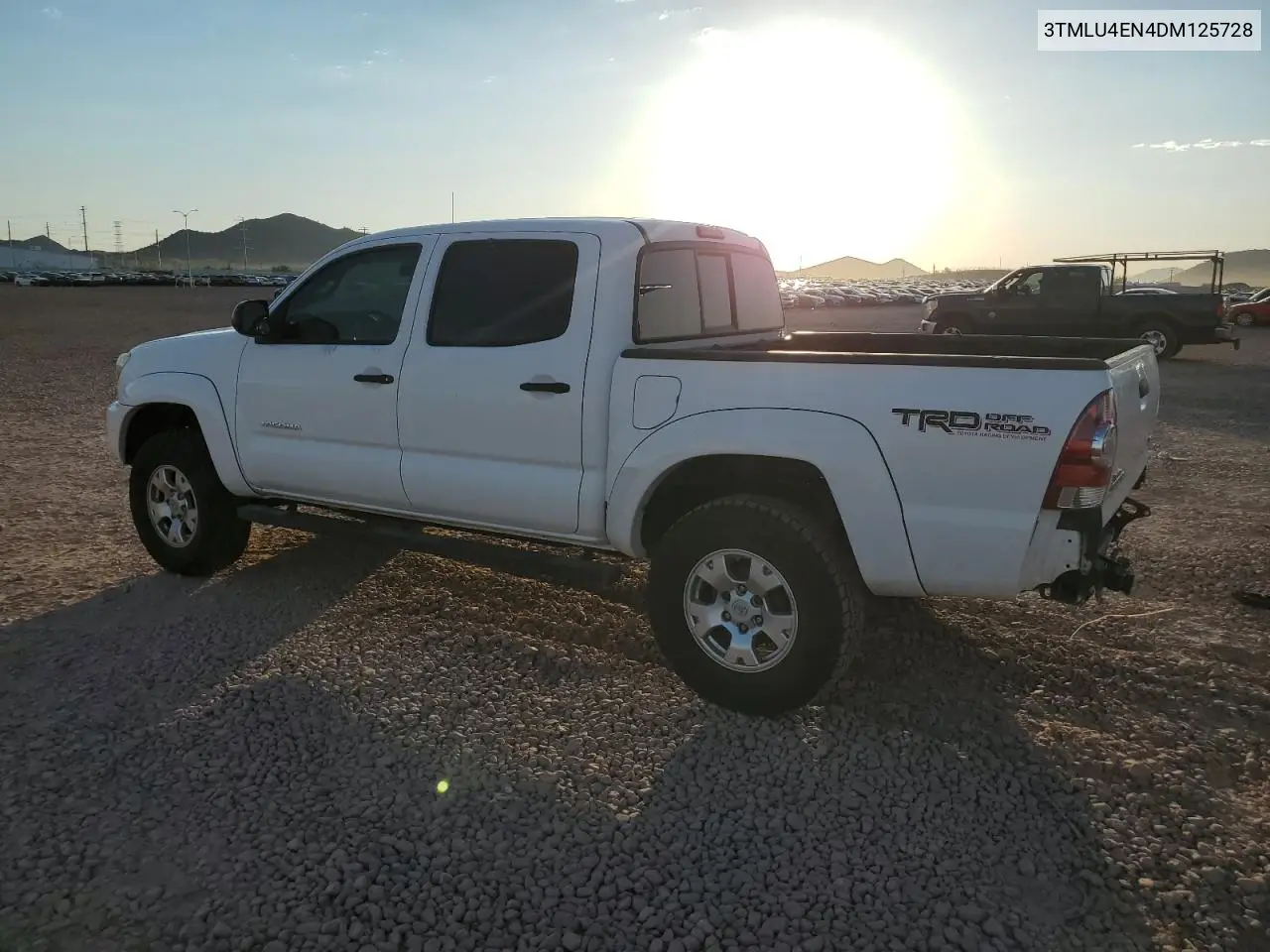 2013 Toyota Tacoma Double Cab VIN: 3TMLU4EN4DM125728 Lot: 62495585