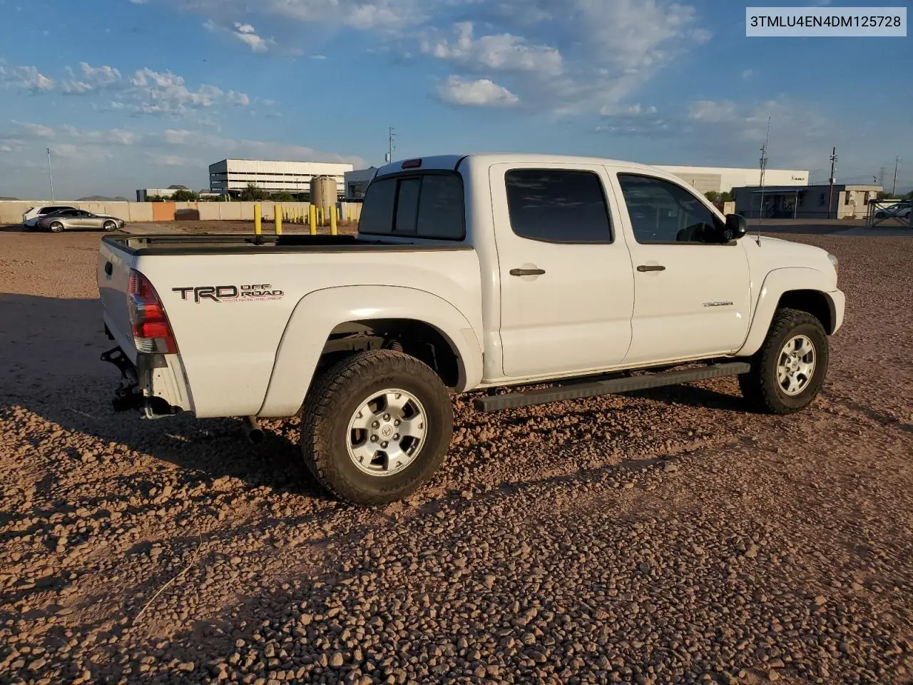 2013 Toyota Tacoma Double Cab VIN: 3TMLU4EN4DM125728 Lot: 62495585