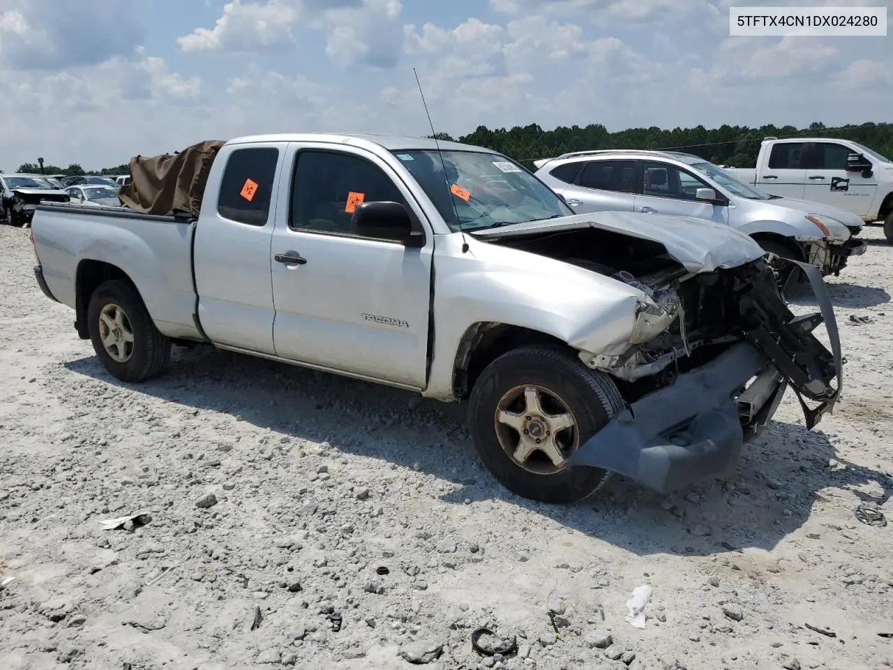 2013 Toyota Tacoma Access Cab VIN: 5TFTX4CN1DX024280 Lot: 62702405
