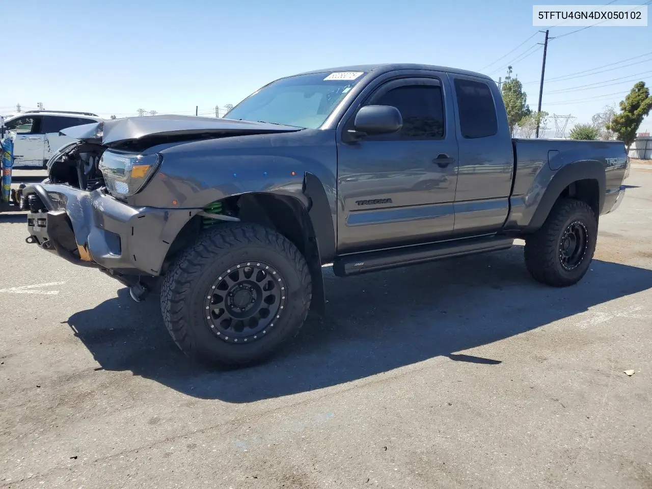 2013 Toyota Tacoma Prerunner Access Cab VIN: 5TFTU4GN4DX050102 Lot: 63283075