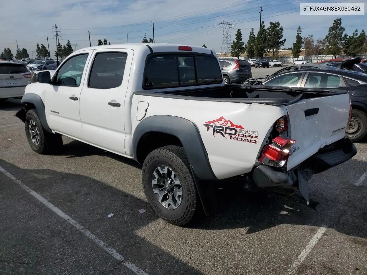 2014 Toyota Tacoma Double Cab VIN: 5TFJX4GN8EX030452 Lot: 48901945