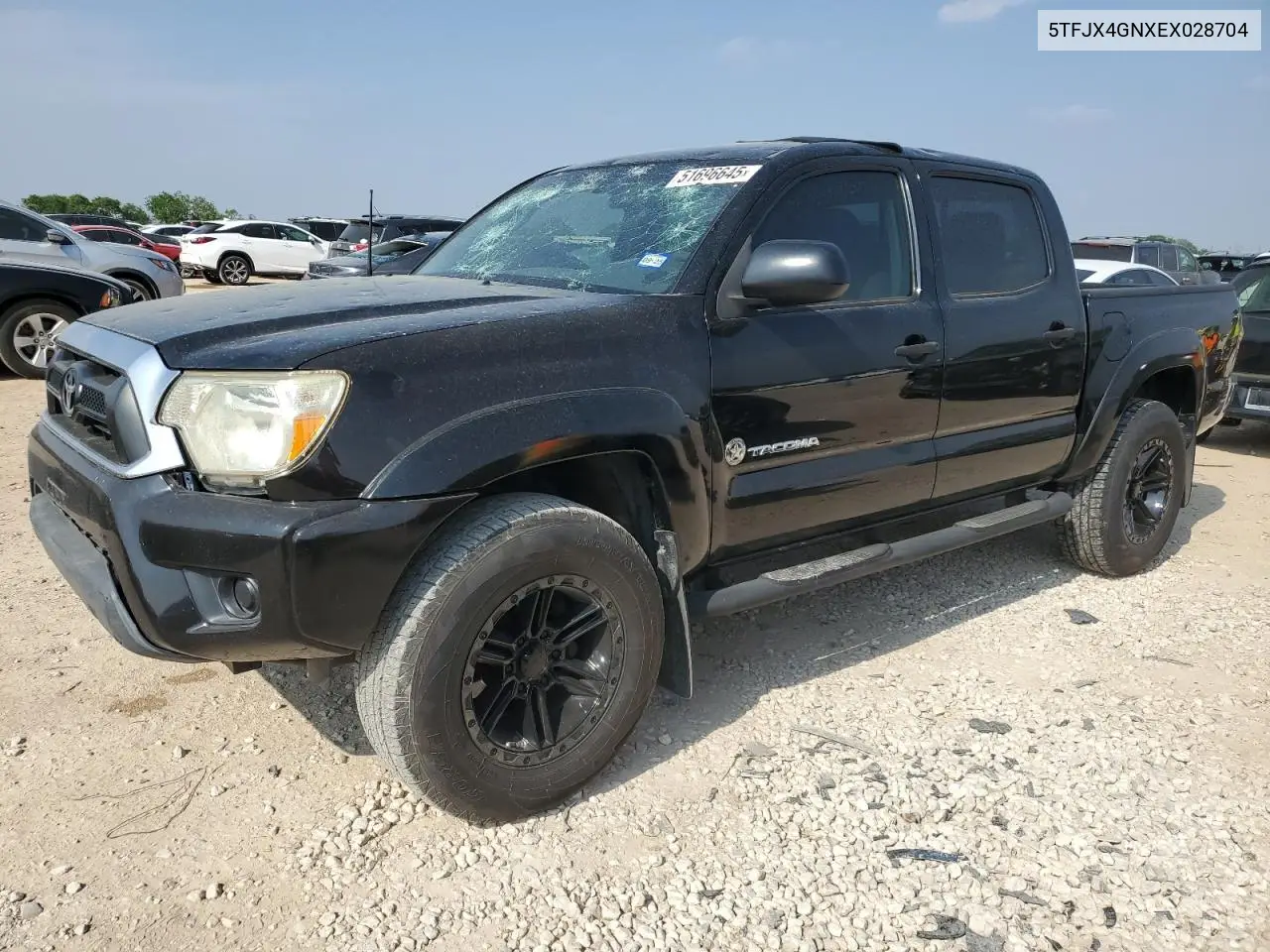 2014 Toyota Tacoma Double Cab VIN: 5TFJX4GNXEX028704 Lot: 51696645