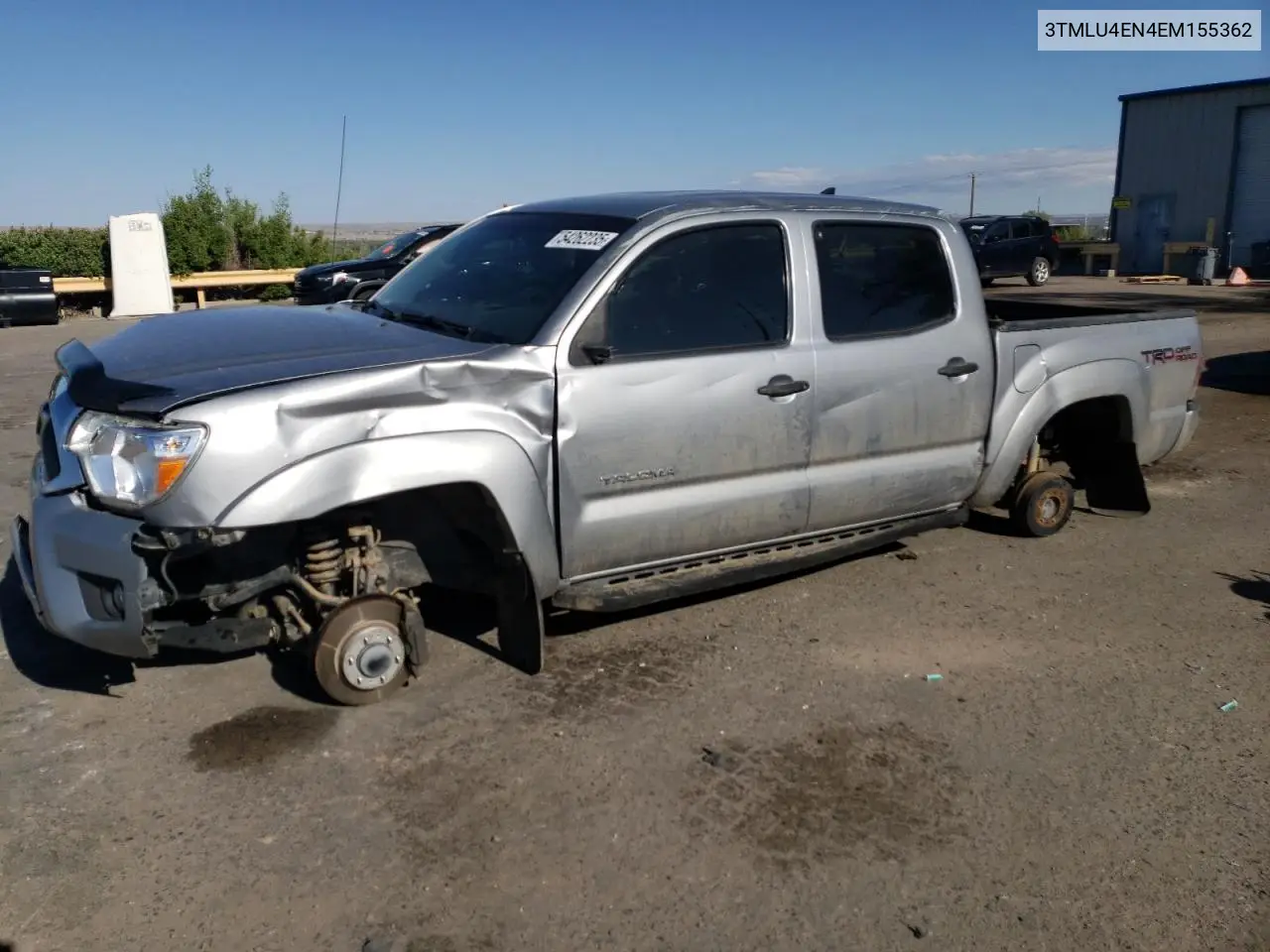 2014 Toyota Tacoma Double Cab VIN: 3TMLU4EN4EM155362 Lot: 54262235