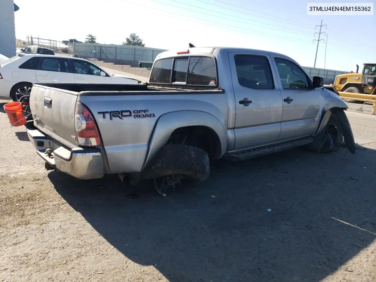 2014 Toyota Tacoma Double Cab VIN: 3TMLU4EN4EM155362 Lot: 54262235