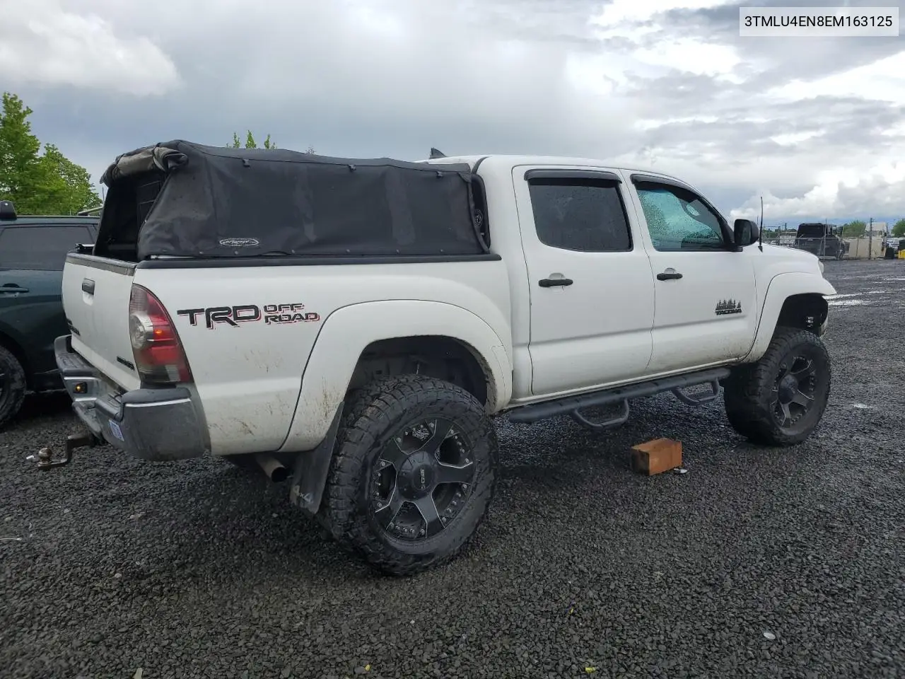 2014 Toyota Tacoma Double Cab VIN: 3TMLU4EN8EM163125 Lot: 56421355
