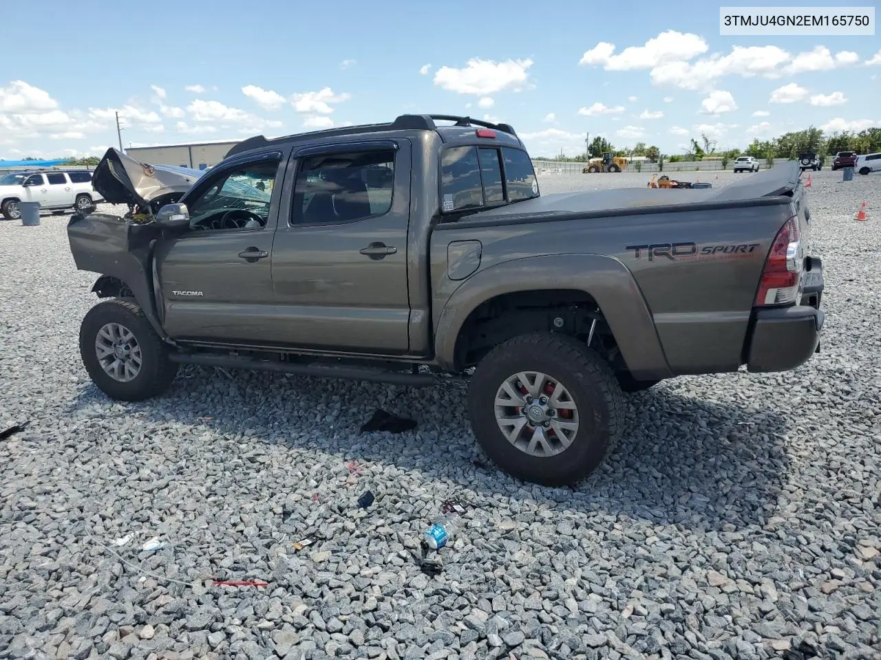 2014 Toyota Tacoma Double Cab Prerunner VIN: 3TMJU4GN2EM165750 Lot: 56969605