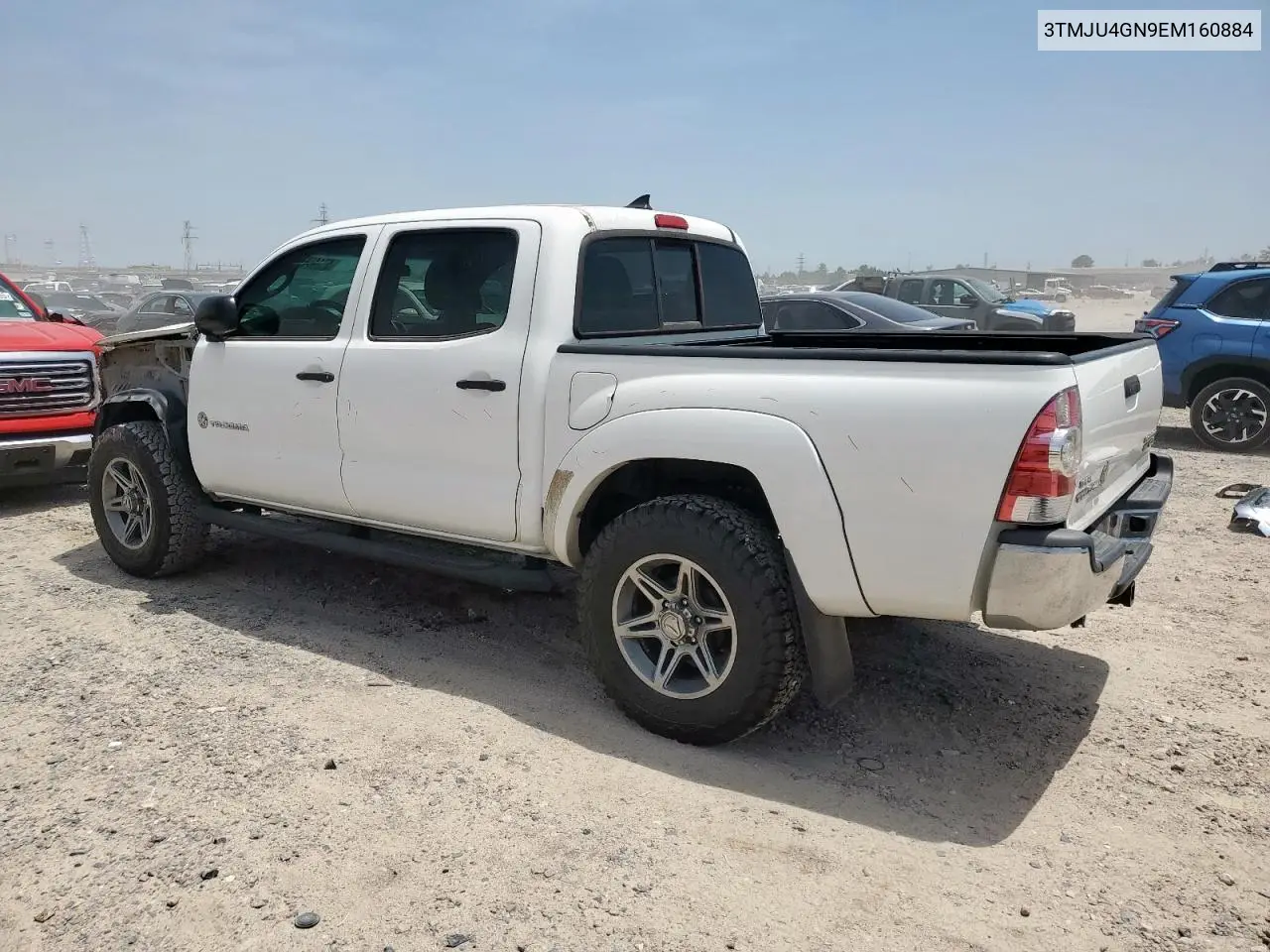 2014 Toyota Tacoma Double Cab Prerunner VIN: 3TMJU4GN9EM160884 Lot: 57146875