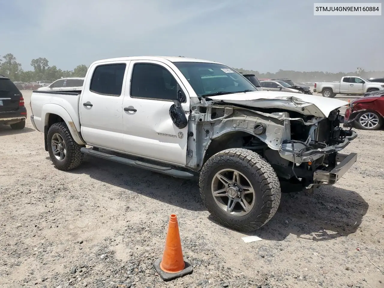 2014 Toyota Tacoma Double Cab Prerunner VIN: 3TMJU4GN9EM160884 Lot: 57146875