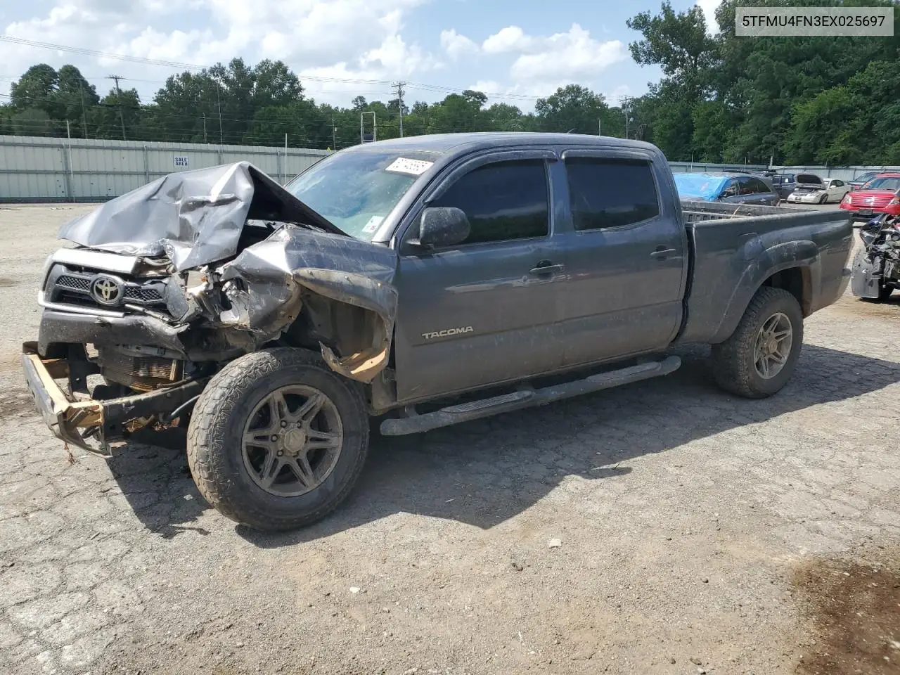 2014 Toyota Tacoma Double Cab Long Bed VIN: 5TFMU4FN3EX025697 Lot: 62146895