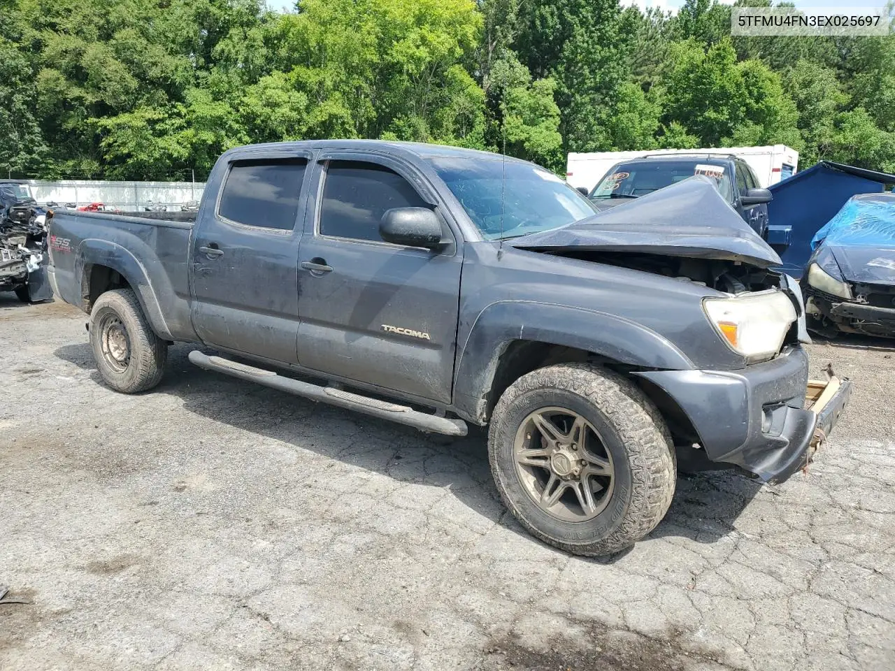 2014 Toyota Tacoma Double Cab Long Bed VIN: 5TFMU4FN3EX025697 Lot: 62146895