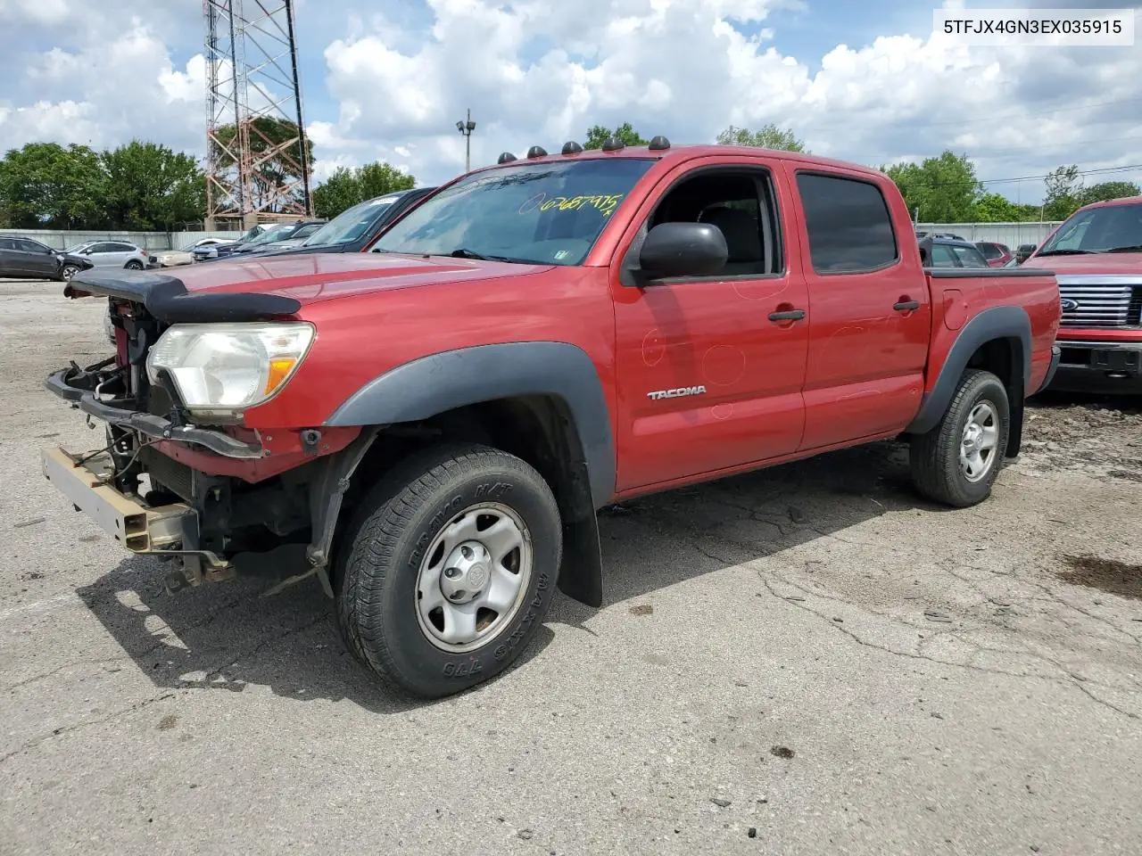 2014 Toyota Tacoma Double Cab VIN: 5TFJX4GN3EX035915 Lot: 62687975