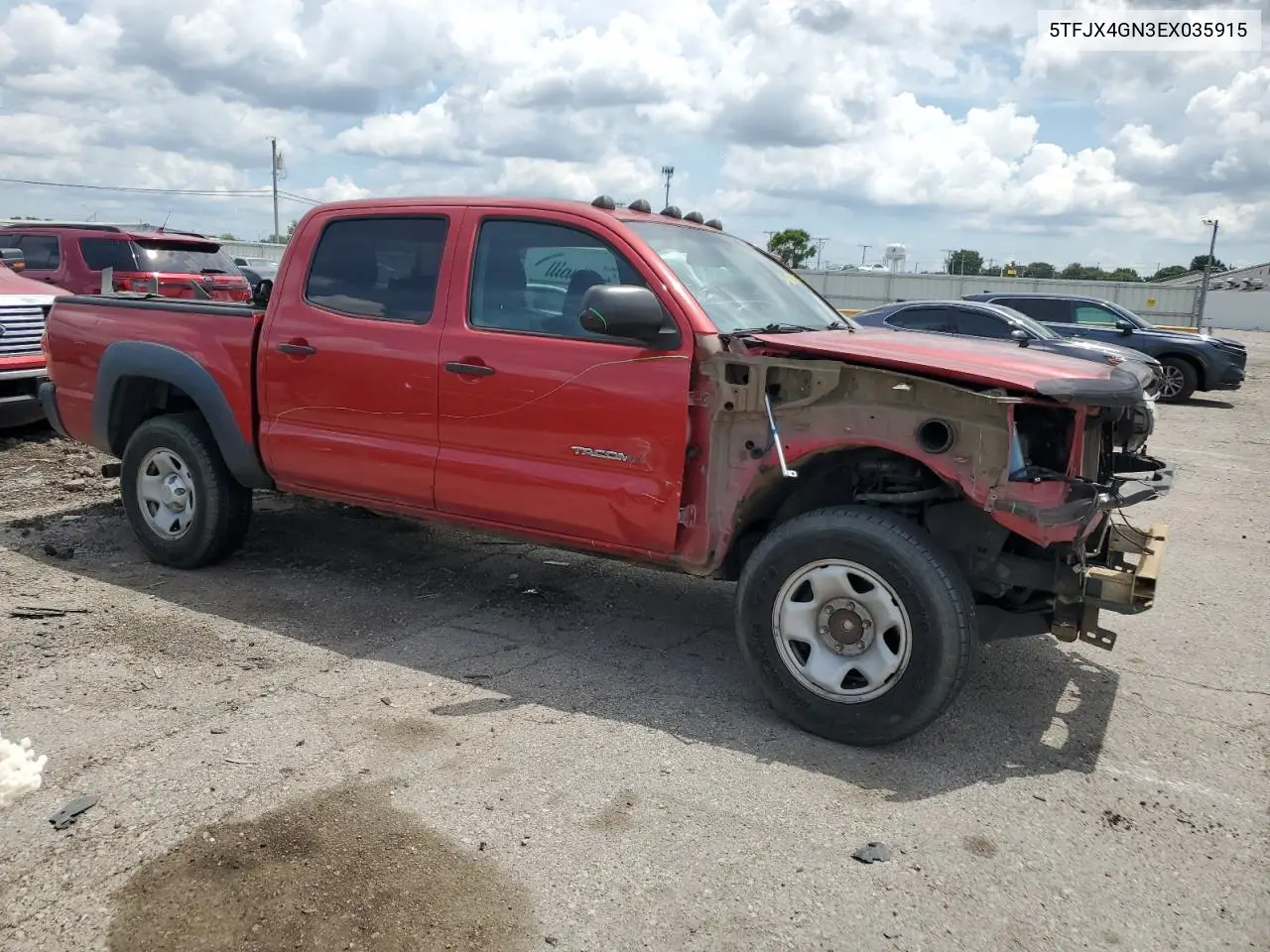 2014 Toyota Tacoma Double Cab VIN: 5TFJX4GN3EX035915 Lot: 62687975