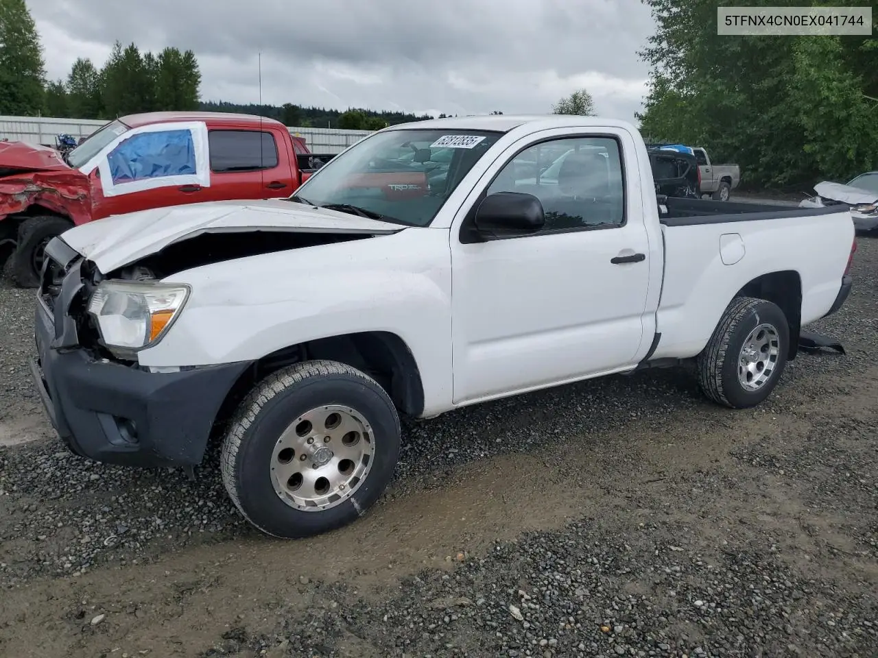 2014 Toyota Tacoma VIN: 5TFNX4CN0EX041744 Lot: 62812835