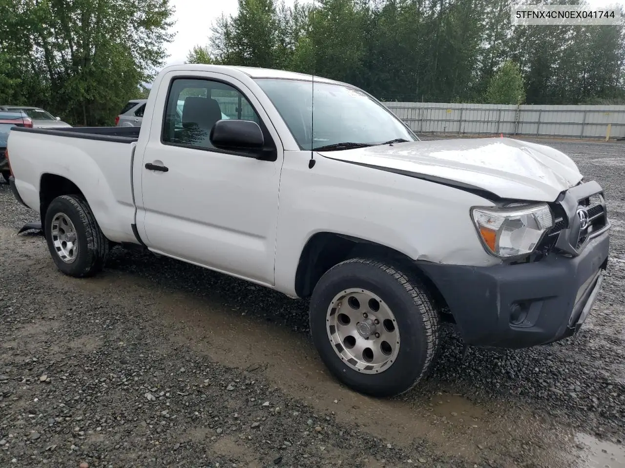 2014 Toyota Tacoma VIN: 5TFNX4CN0EX041744 Lot: 62812835