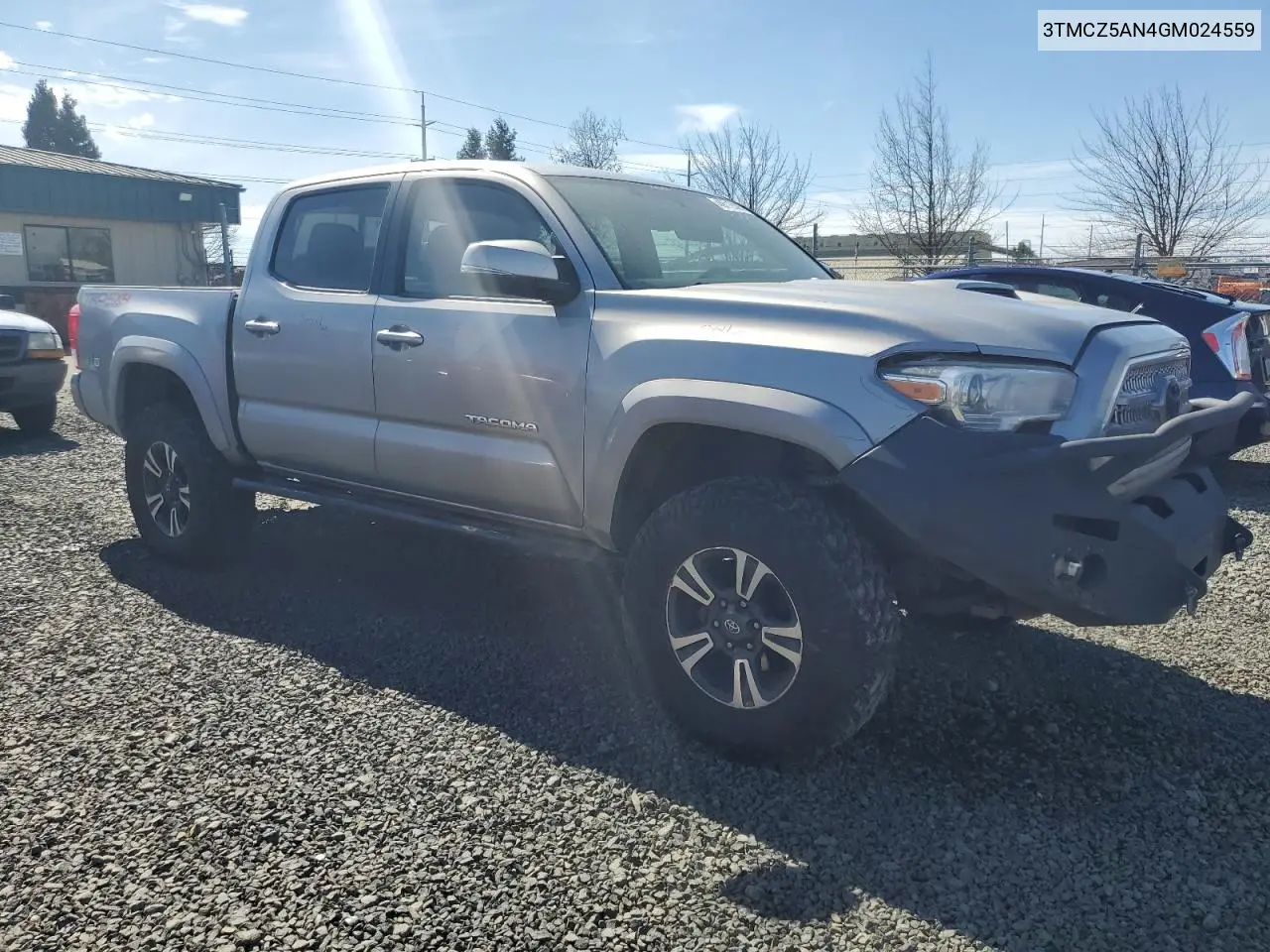 2016 Toyota Tacoma Double Cab VIN: 3TMCZ5AN4GM024559 Lot: 49719305