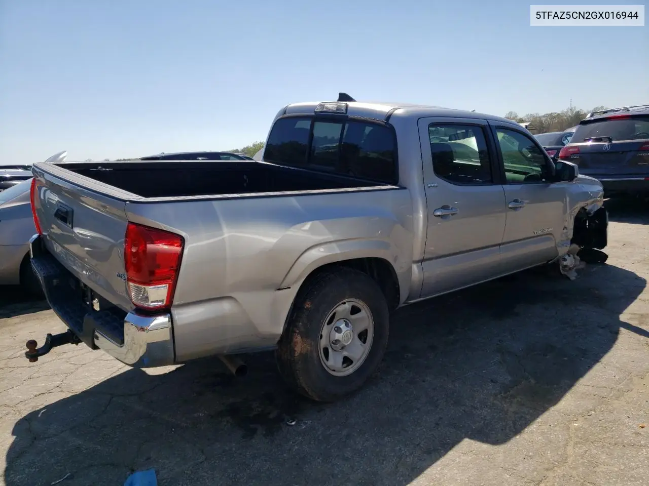 2016 Toyota Tacoma Double Cab VIN: 5TFAZ5CN2GX016944 Lot: 50182655