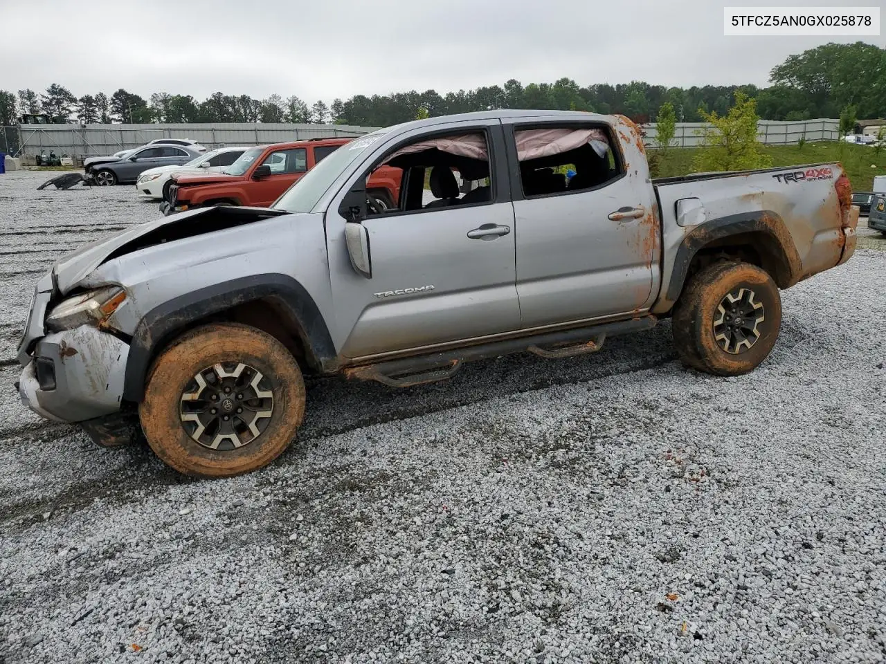 2016 Toyota Tacoma Double Cab VIN: 5TFCZ5AN0GX025878 Lot: 56069845