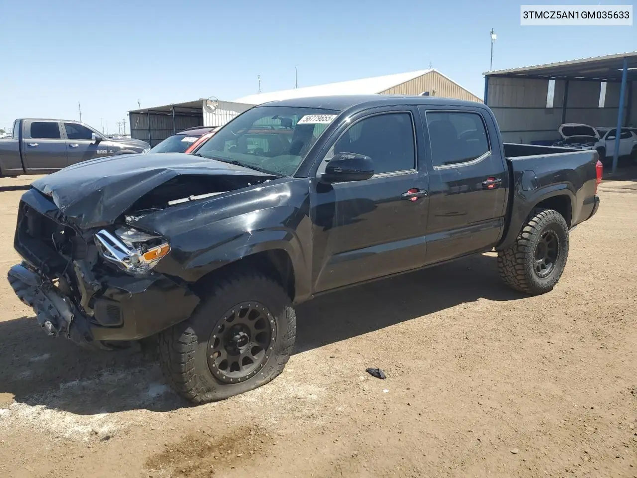 2016 Toyota Tacoma Double Cab VIN: 3TMCZ5AN1GM035633 Lot: 56779655