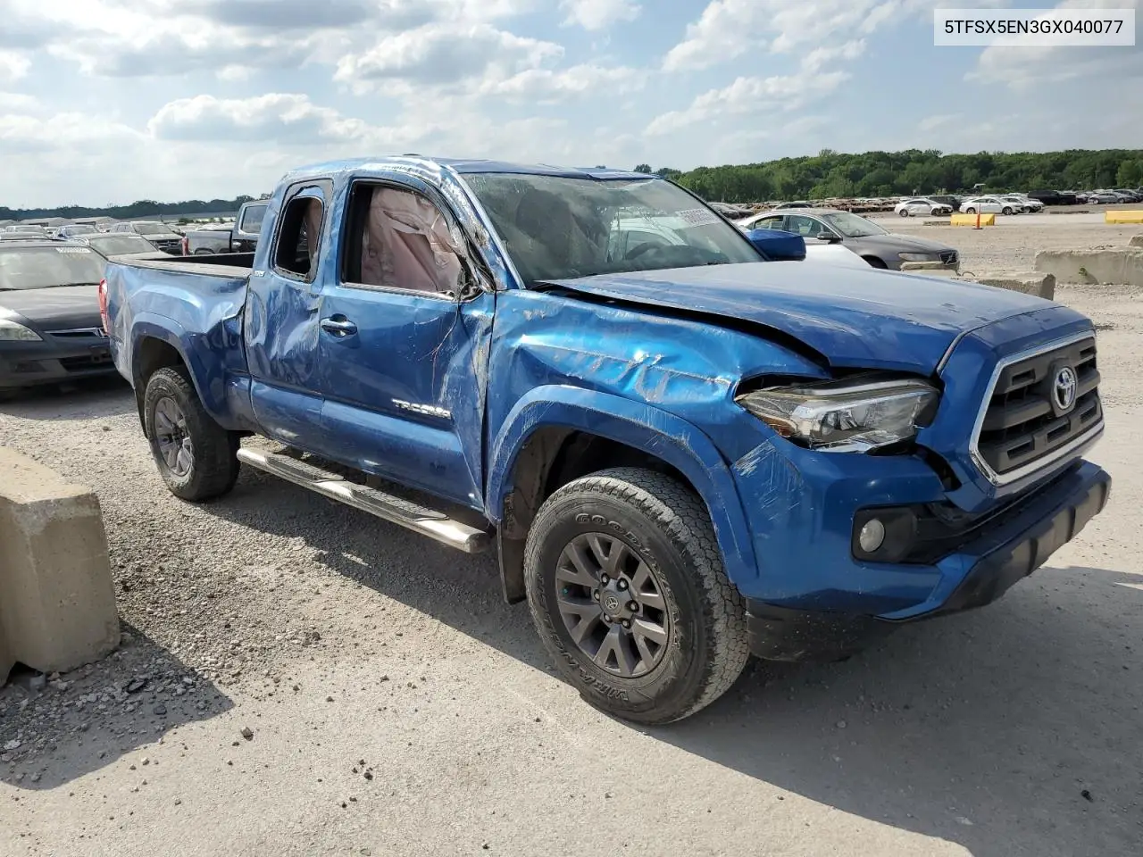 5tfsx5en3gx040077 5TFSX5EN3GX040077 2016 Toyota Tacoma Access Cab
