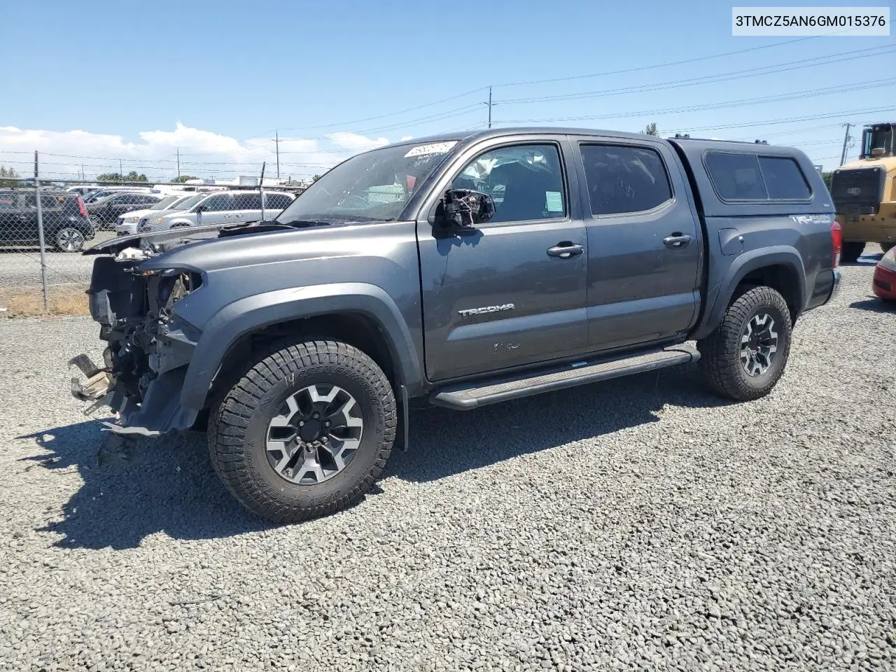 2016 Toyota Tacoma Double Cab VIN: 3TMCZ5AN6GM015376 Lot: 59805175
