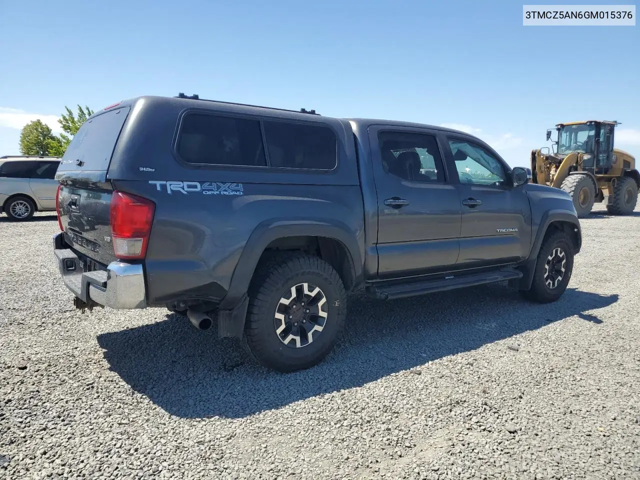 2016 Toyota Tacoma Double Cab VIN: 3TMCZ5AN6GM015376 Lot: 59805175