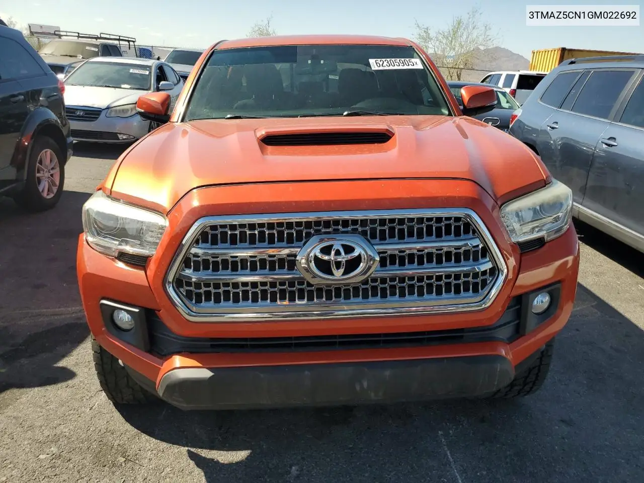 2016 Toyota Tacoma Double Cab VIN: 3TMAZ5CN1GM022692 Lot: 62305905