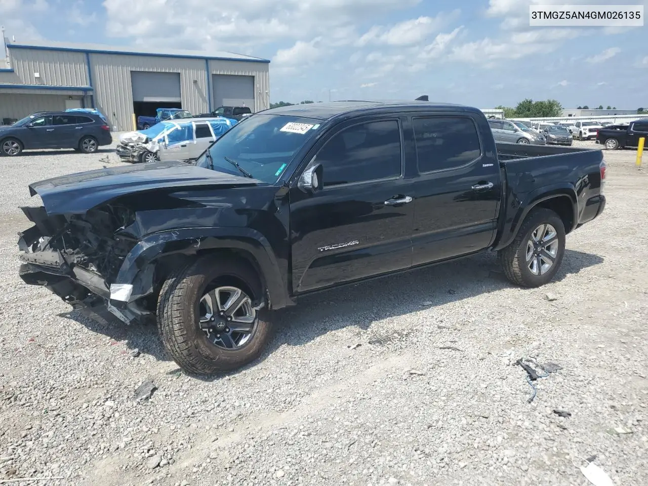 2016 Toyota Tacoma Double Cab VIN: 3TMGZ5AN4GM026135 Lot: 63022345