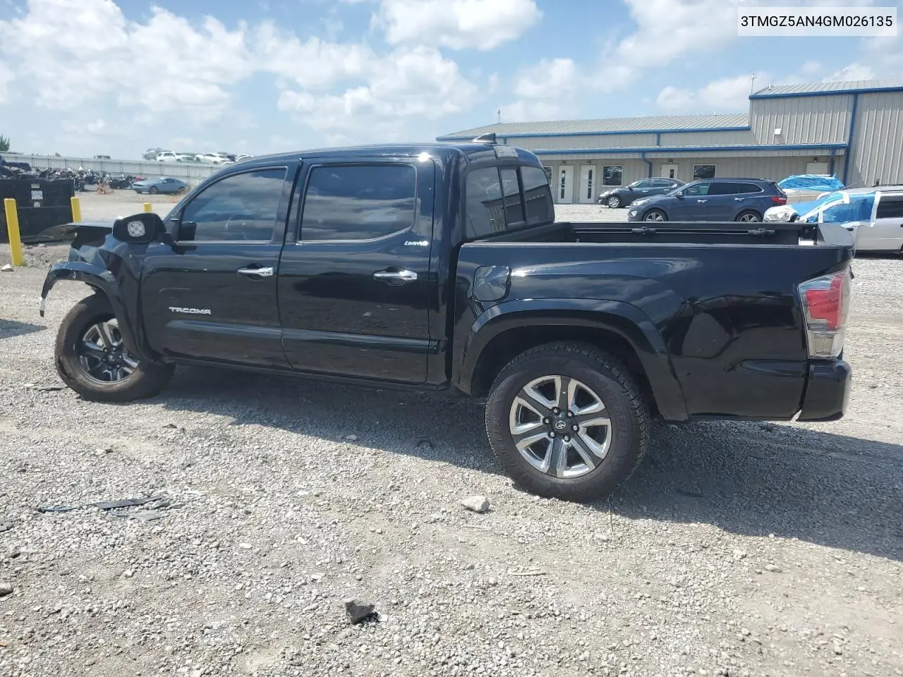 2016 Toyota Tacoma Double Cab VIN: 3TMGZ5AN4GM026135 Lot: 63022345