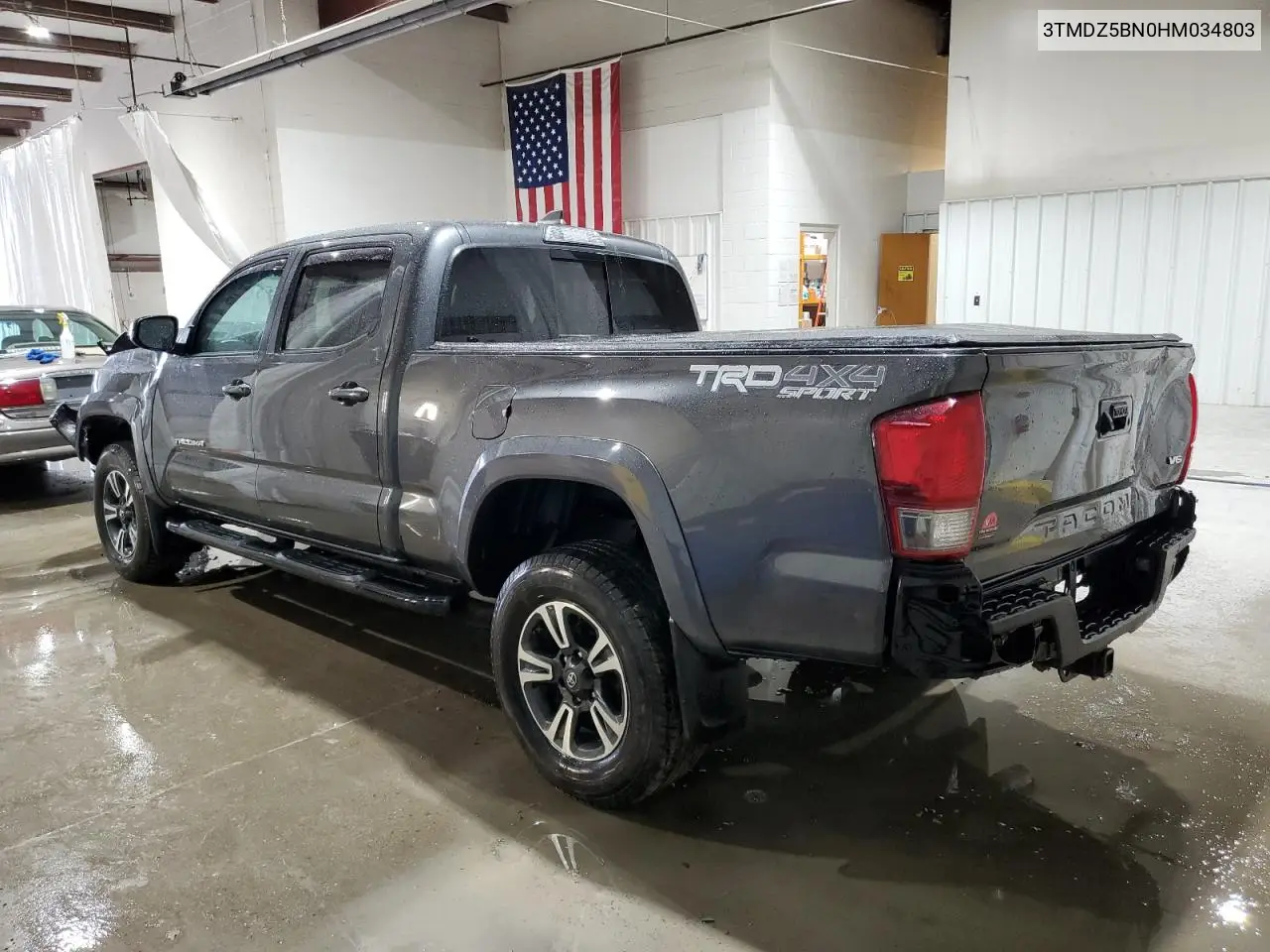 2017 Toyota Tacoma Double Cab VIN: 3TMDZ5BN0HM034803 Lot: 63075485