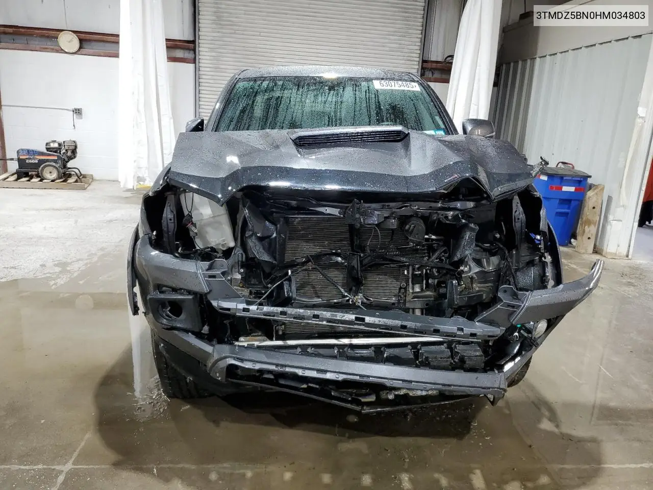2017 Toyota Tacoma Double Cab VIN: 3TMDZ5BN0HM034803 Lot: 63075485