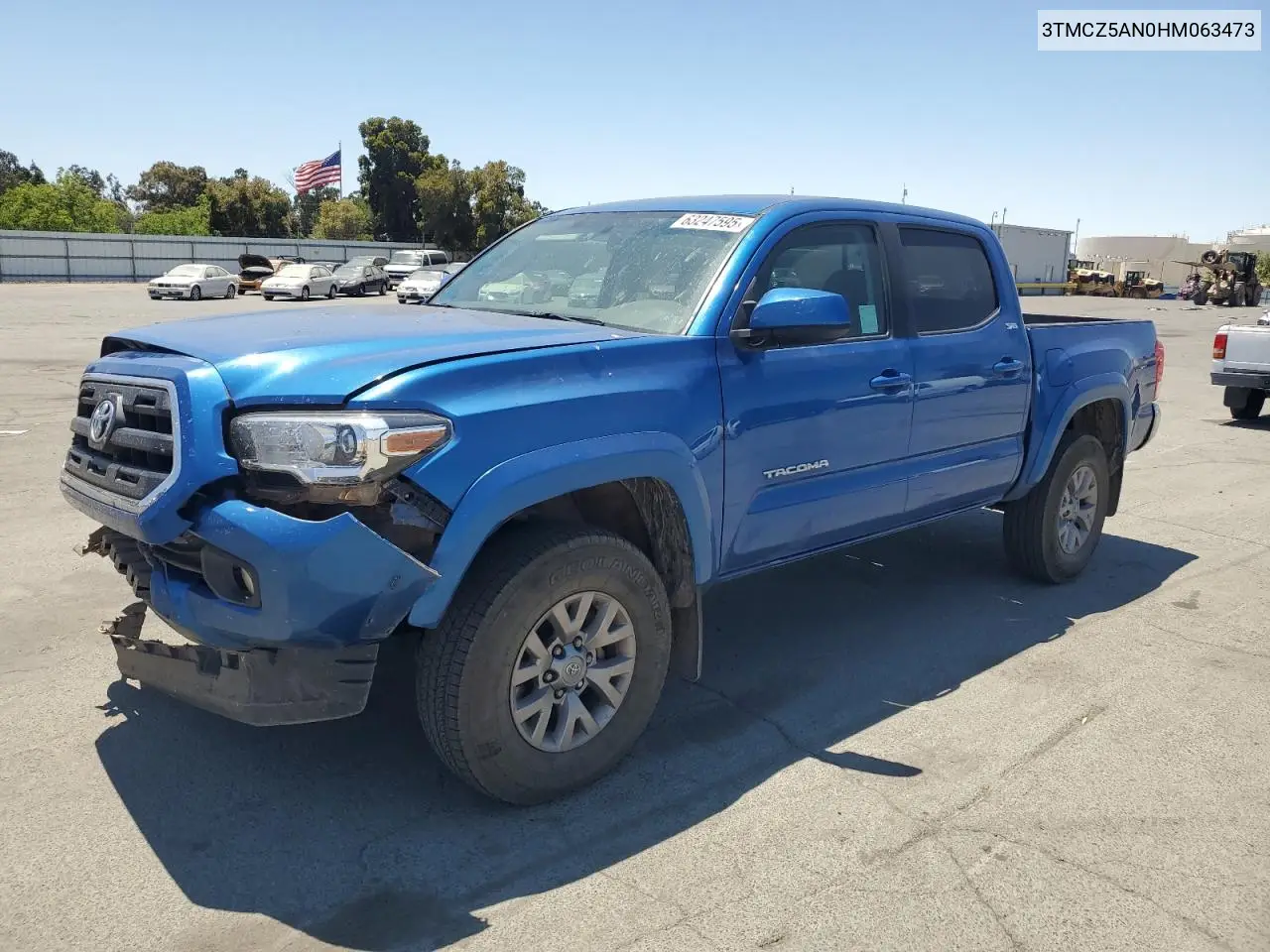 2017 Toyota Tacoma Double Cab VIN: 3TMCZ5AN0HM063473 Lot: 63247595