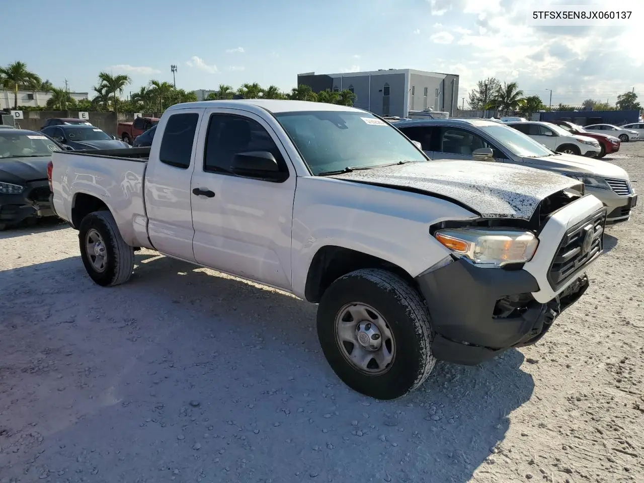 2018 Toyota Tacoma Access Cab VIN: 5TFSX5EN8JX060137 Lot: 57262565